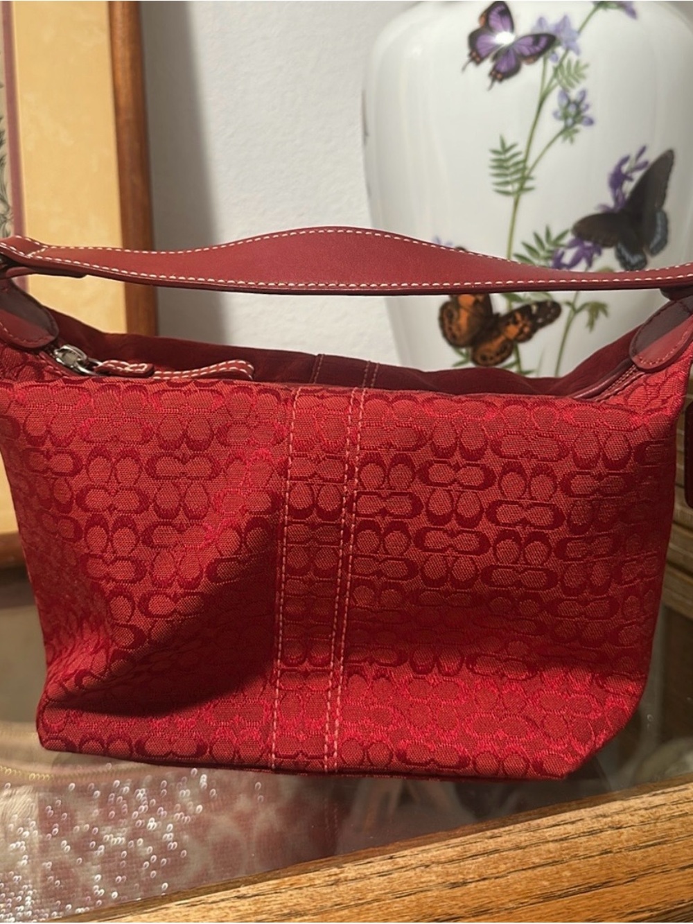 Coach Red Signature mini bag